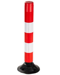 Słupek parkingowy blokujący FLEXPIN | PCV, 100 cm, na stopie, uchylny